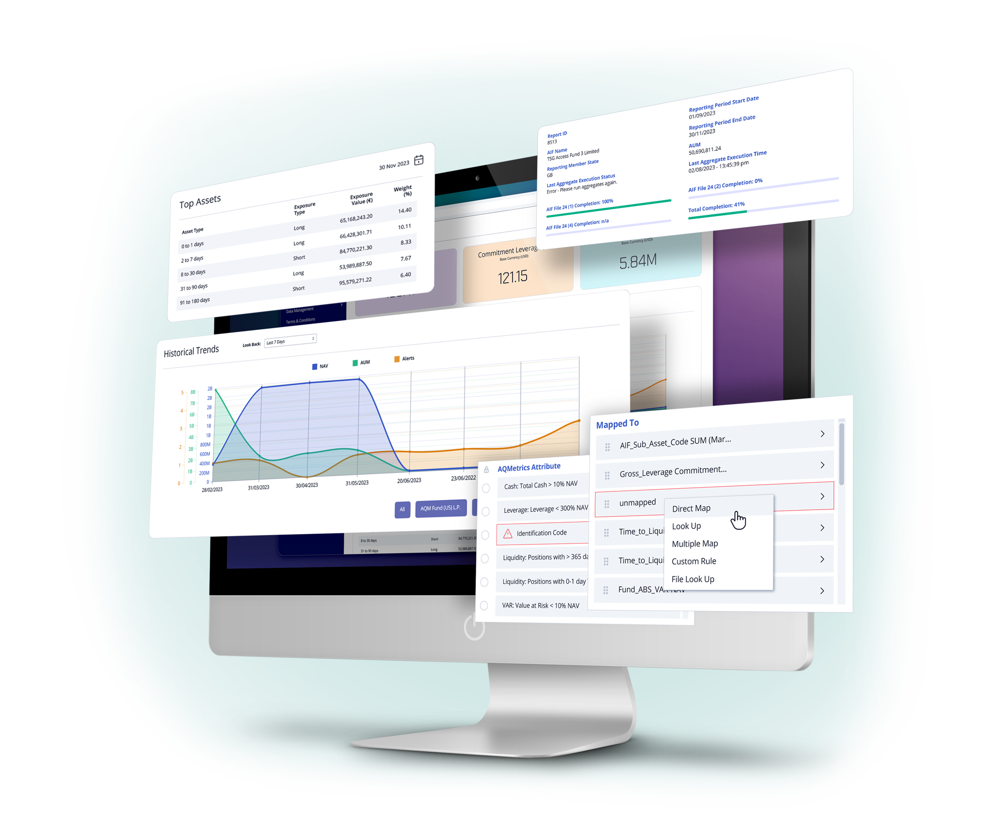 AQMetrics Regulatory Technology Software Screens